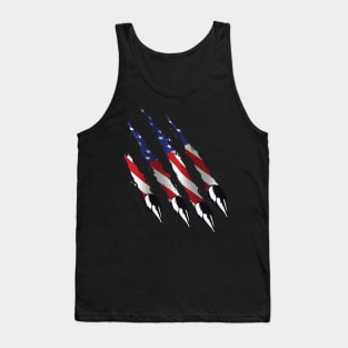 american shirt, bear shirt, american flag, gift t-shirt Tank Top